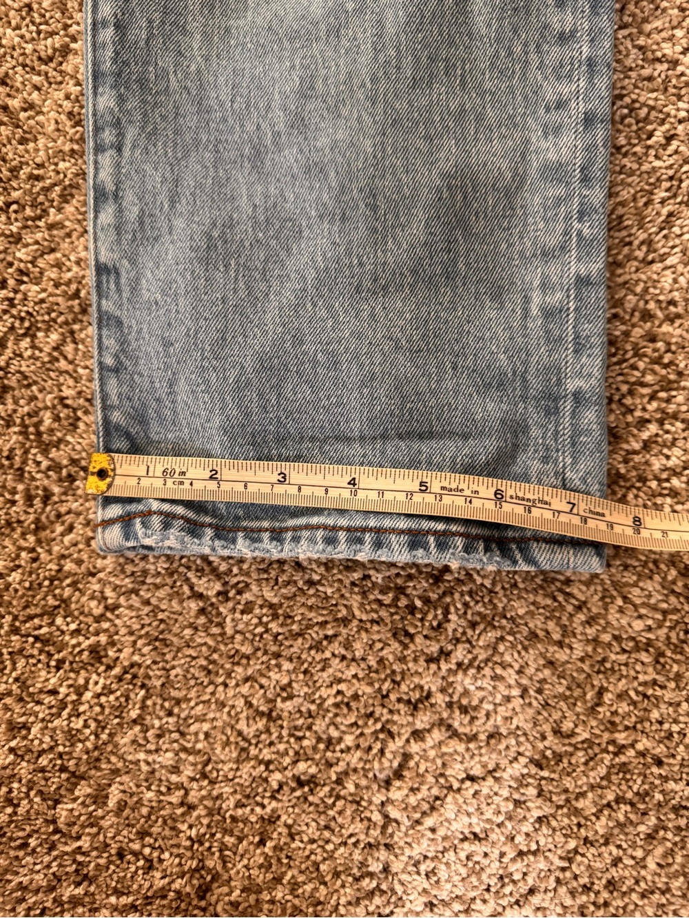 Madewell Men's Straight Jeans in Light Blue The 1991 - Picture 7 of 9